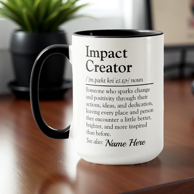 Impact Creator Personalized Appreciation Gift Mug (Creator Uploaded)