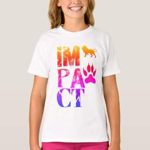 Impact Lion Design - Bold Wildlife Art T-Shirt
