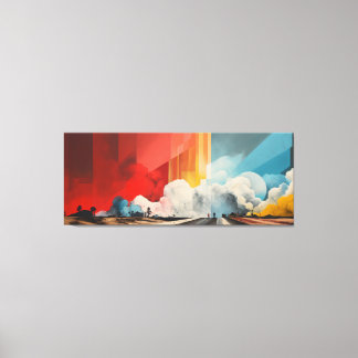 Impact No.03 - Abstract Patchwork Art Collection Canvas Print