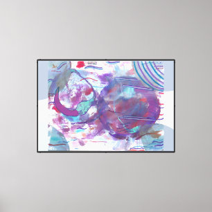 Impact on the Moons Canvas Print