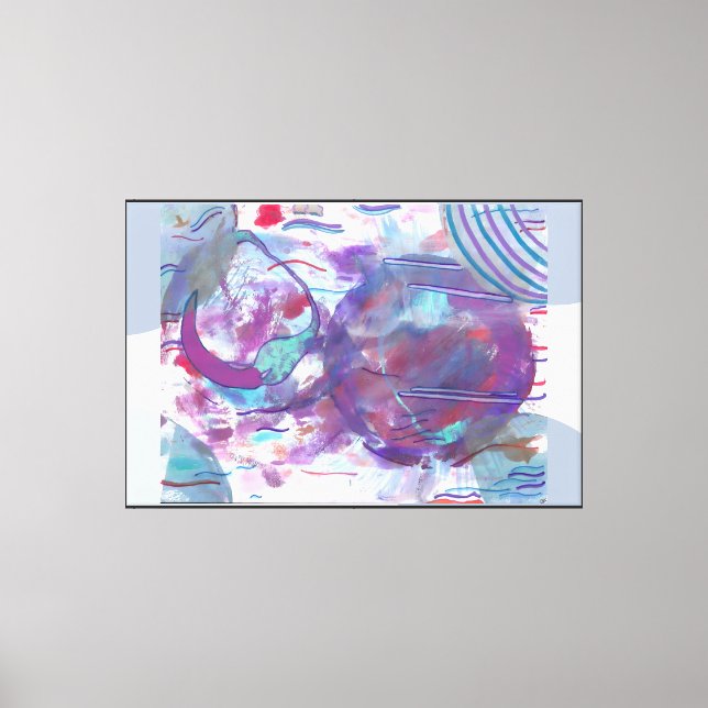 Impact on the Moons Canvas Print (Front)