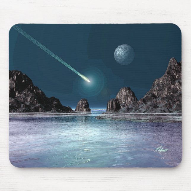 IMPACT Sci-Fi Retro Space Art Mousepad (Front)