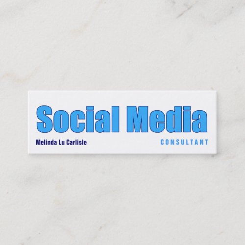 Impact Social Media Consultant Business Card
