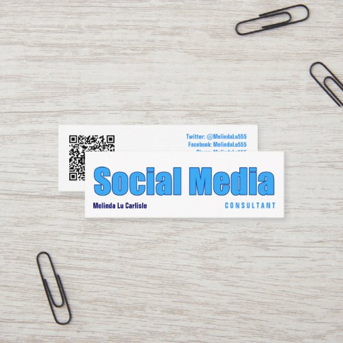 Impact Social Media Consultant w/ QR Code Business Card