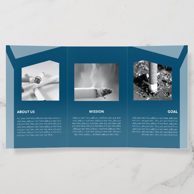 Impacty Blue Corporate Flat Shapes Brochure (Inside)