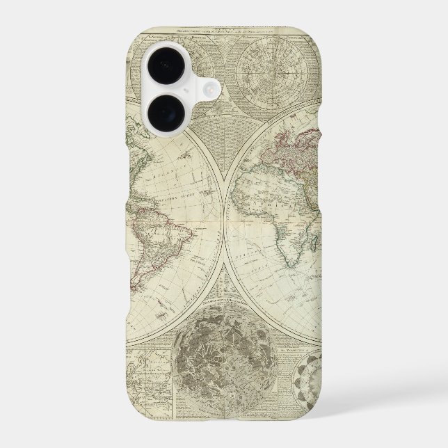 Impaired World Map 25 Iphone Case (Back)