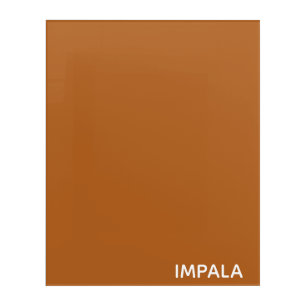 Impala brown color name acrylic print