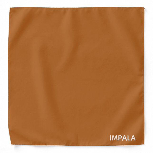Impala brown color name bandana (Front)