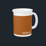 Impala brown color name beverage pitcher<br><div class="desc">Impala brown color name</div>