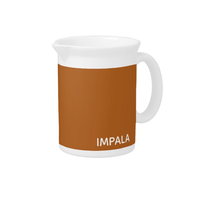 Impala brown color name beverage pitcher (Right)