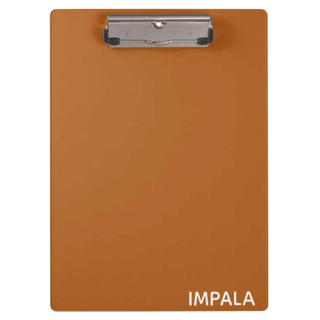 Impala brown color name clipboard (Front)