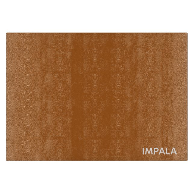 Impala brown color name cutting board (Front)