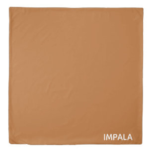 Impala brown color name duvet cover