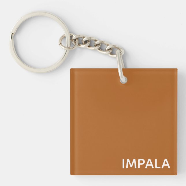 Impala brown color name keychain (Front)