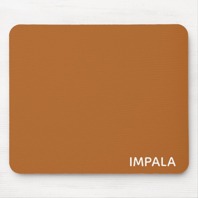 Impala brown color name mouse pad (Front)