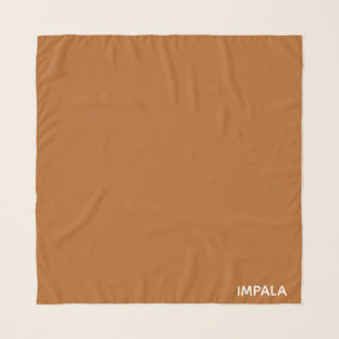 Impala brown color name scarf
