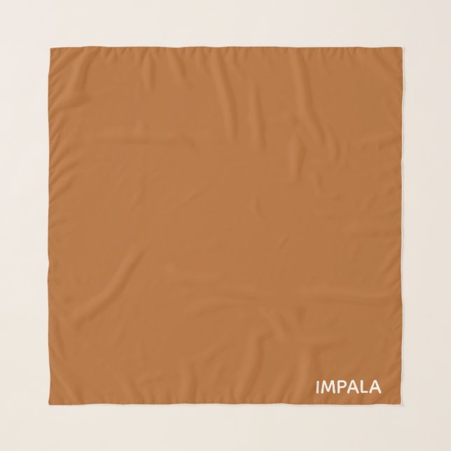 Impala brown color name scarf (Front)