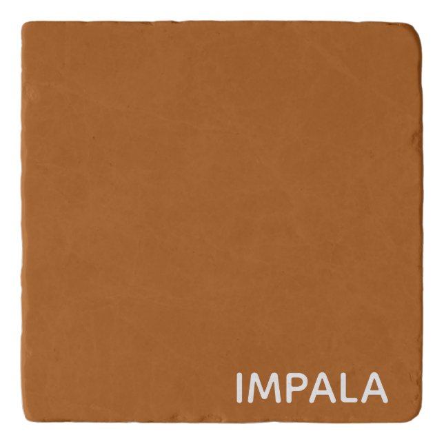 Impala brown color name trivet (Front)