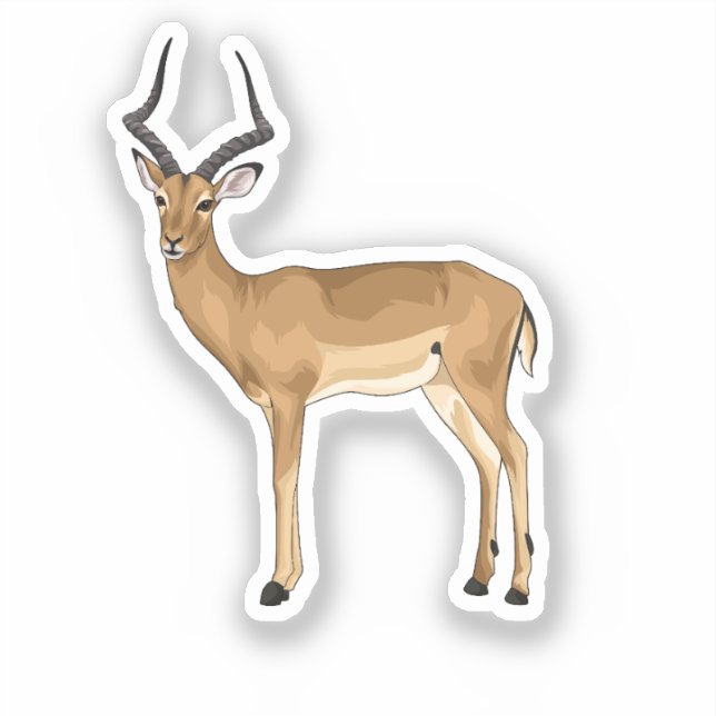 Impala Digital art Sticker (Front)