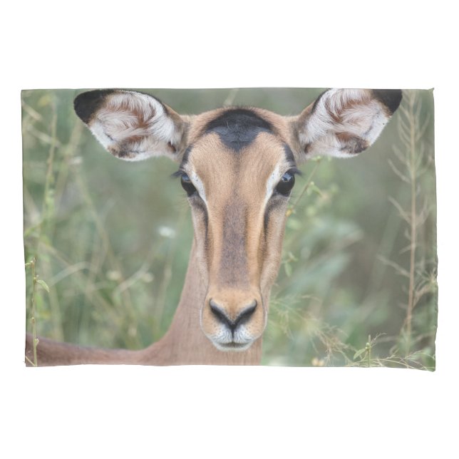 Impala Portrait Pillow Case (Front)