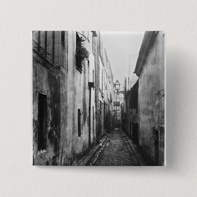 Impasse Briard, from cite Coquenard, Paris Pinback Button (Front)