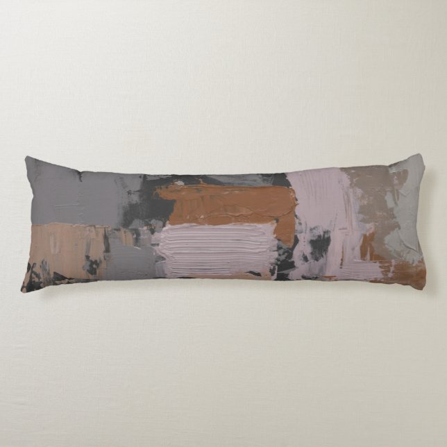 Impasto Abstract I Body Pillow (Front)