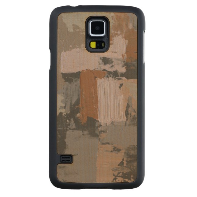 Impasto Abstract I Carved Maple Galaxy S5 Slim Case (Back)