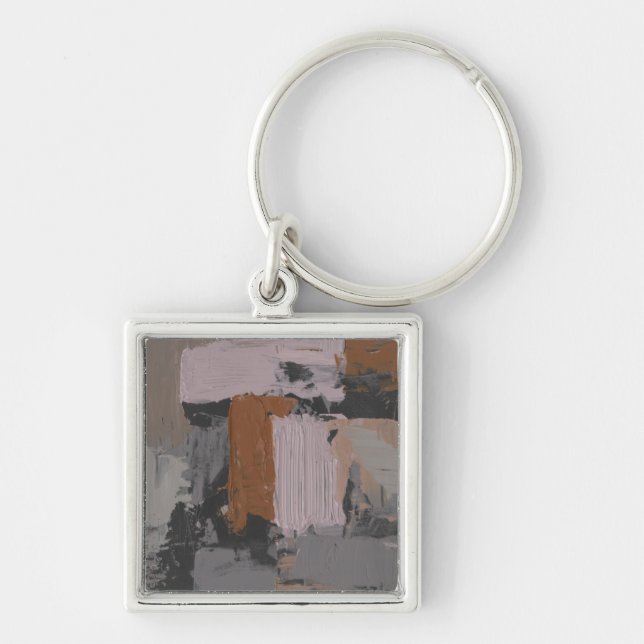 Impasto Abstract I Keychain (Front)
