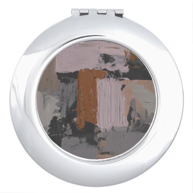 Impasto Abstract I Makeup Mirror (Front)