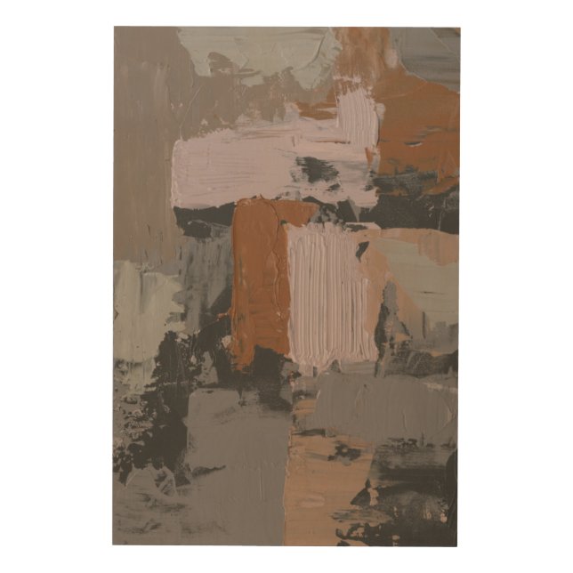 Impasto Abstract I Wood Wall Decor (Front)