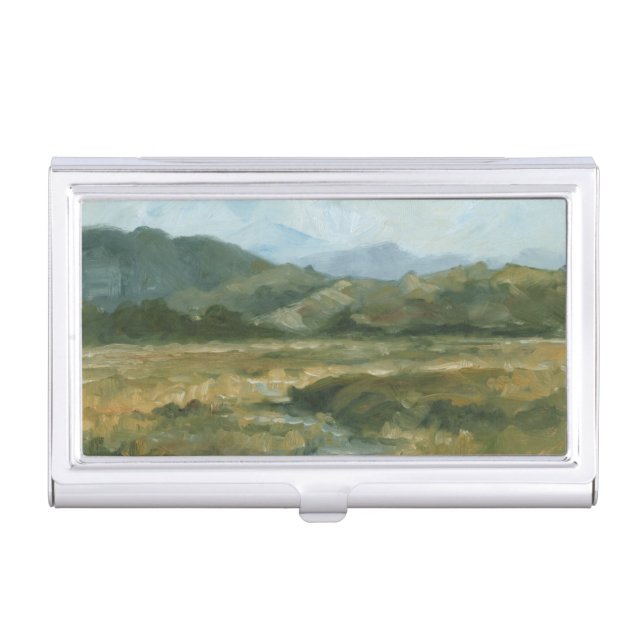 Impasto Landscape III Business Card Holder (Front)