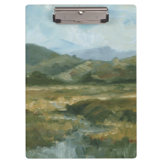 Impasto Landscape III Clipboard (Front)