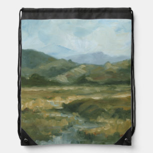 Impasto Landscape III Drawstring Bag