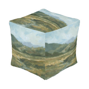 Impasto Landscape III Pouf