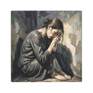 Impasto Woman   Emotional Art