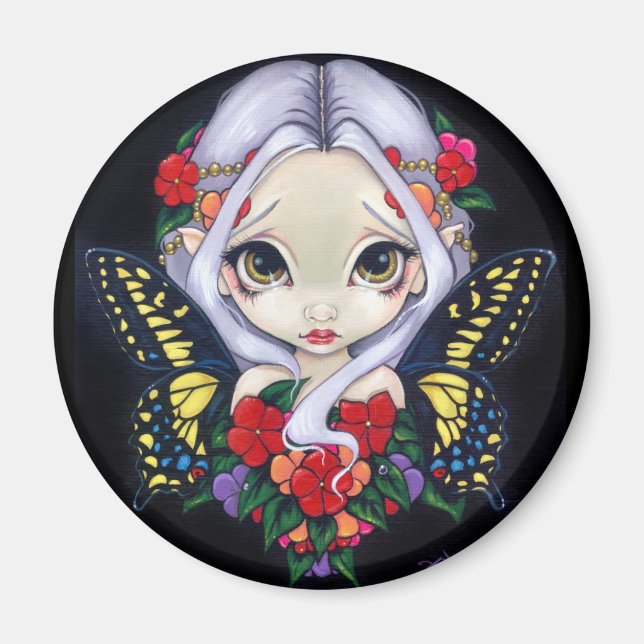 "Impatiens Fairy" Magnet (Front)