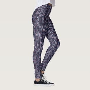 Impeach Anti-Trump Vertical Repeating Pattern Leggings