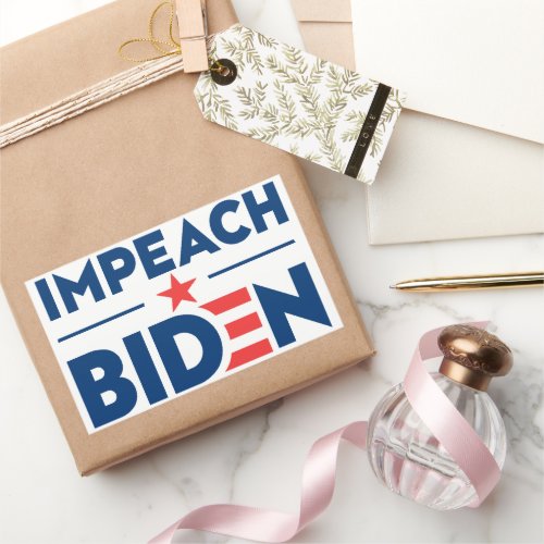 Impeach Biden Anti Joe Biden Rectangular Sticker