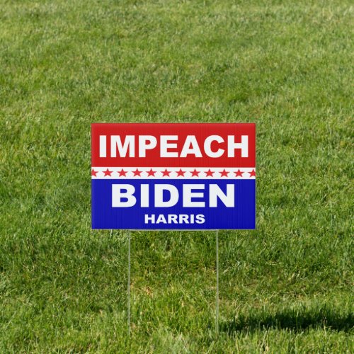 Impeach Biden Harris Sign