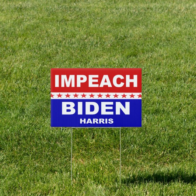 Impeach Biden Harris Sign (Insitu)