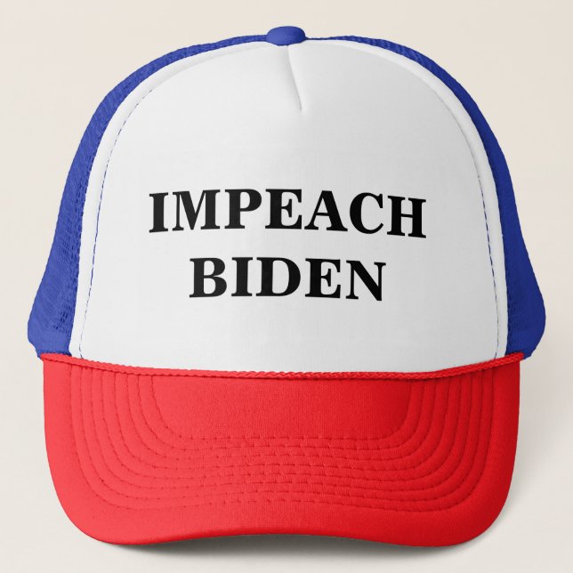 "IMPEACH BIDEN" TRUCKER HAT (Front)