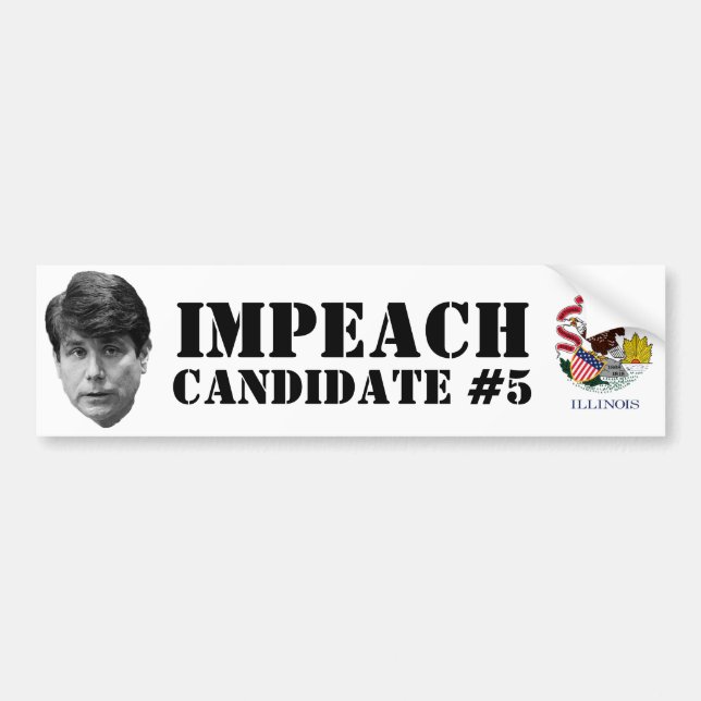 Impeach Candidate #5 Bumper Sticker (Front)