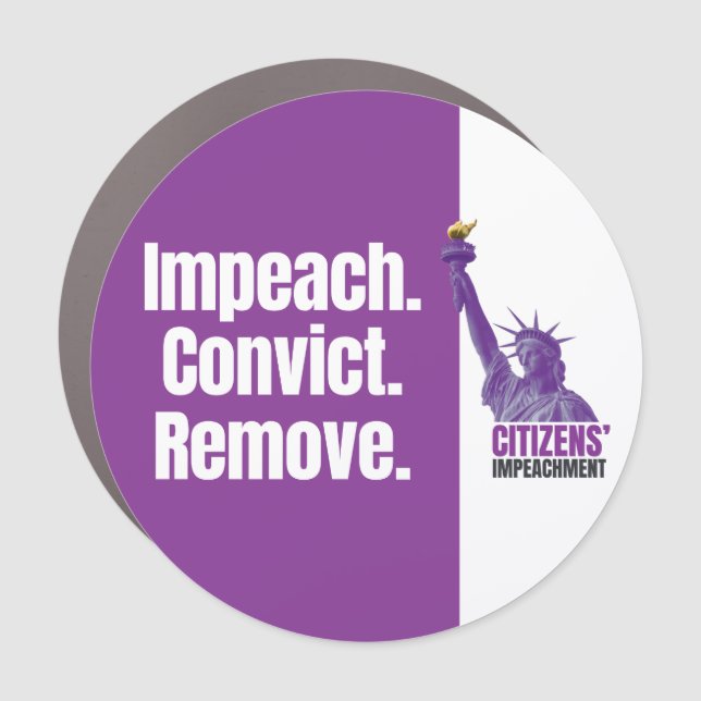 Impeach Convict Remove Car Magnet (Front)