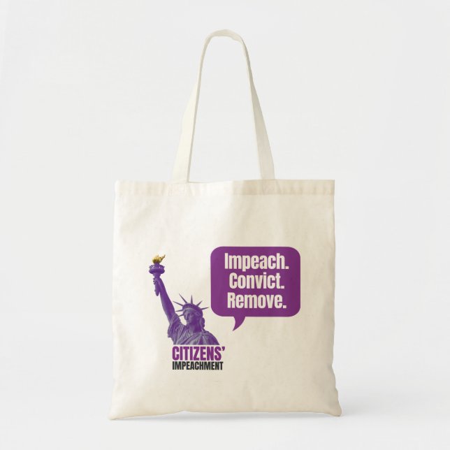 Impeach Convict Remove Tote Bag (Front)