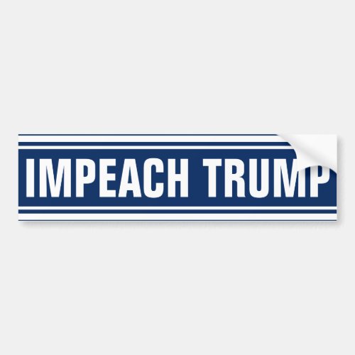 Impeach Donald Trump 2020 Anti President Bumper Sticker