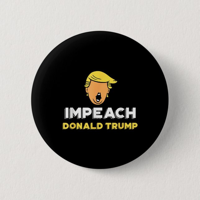 Impeach Donald Trump - Not My President Funny Tee  Button (Front)
