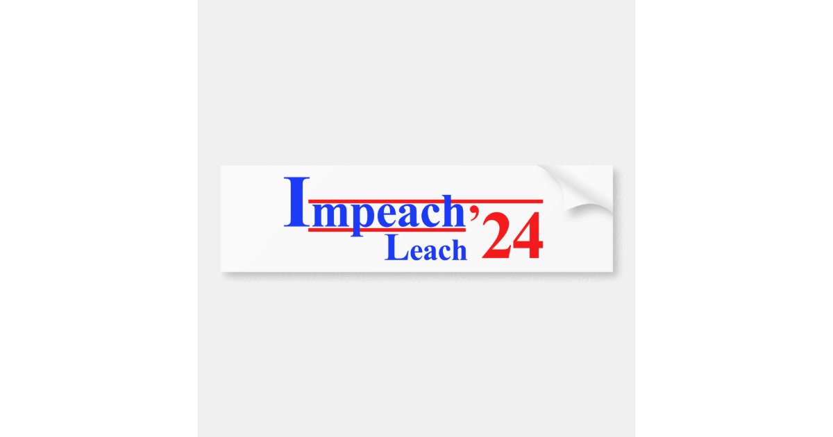 Impeach Biden Bumper Sticker – Pro Trump Round Sticker, 3 Inch Wide, 5 Pack – Red, White & Blue Vinyl