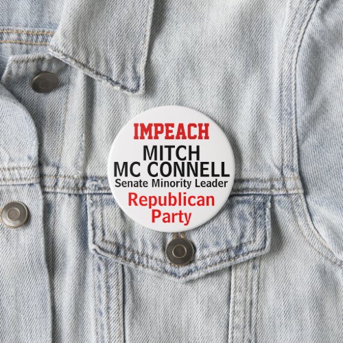 Impeach Mc Connell Senate EDIT NAME Button