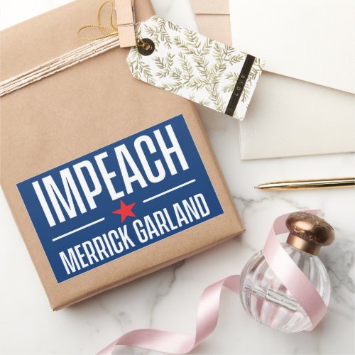 Impeach Merrick Garland T_Shirt Rectangular Sticker