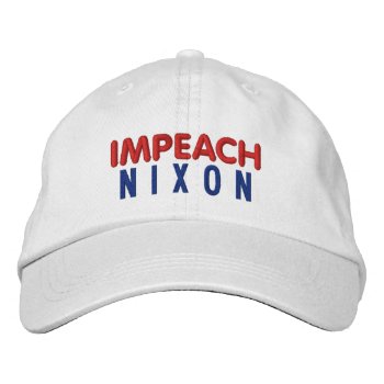 Impeach Nixon Basic Adjustable Cap - White by Milkshake7 at Zazzle